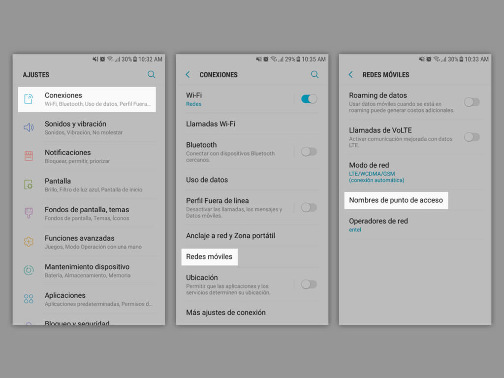 Configuracion-GMovil-Android